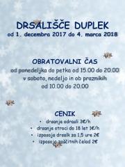 odpiralni čas drsališča in cenik